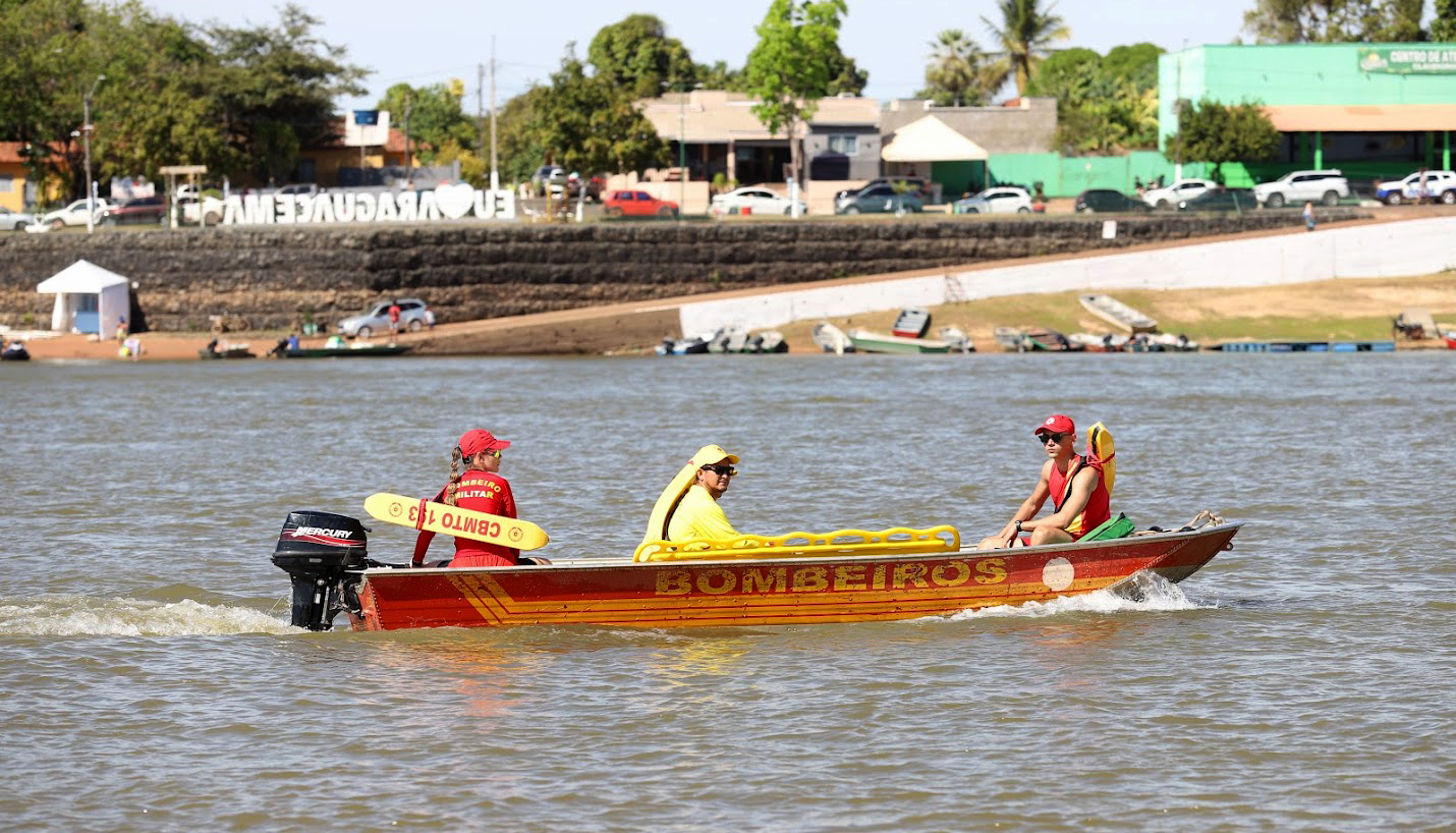 Governo do Tocantins reforça segurança nas praias de Araguacema e Caseara e garante tranquilidade aos visitantes