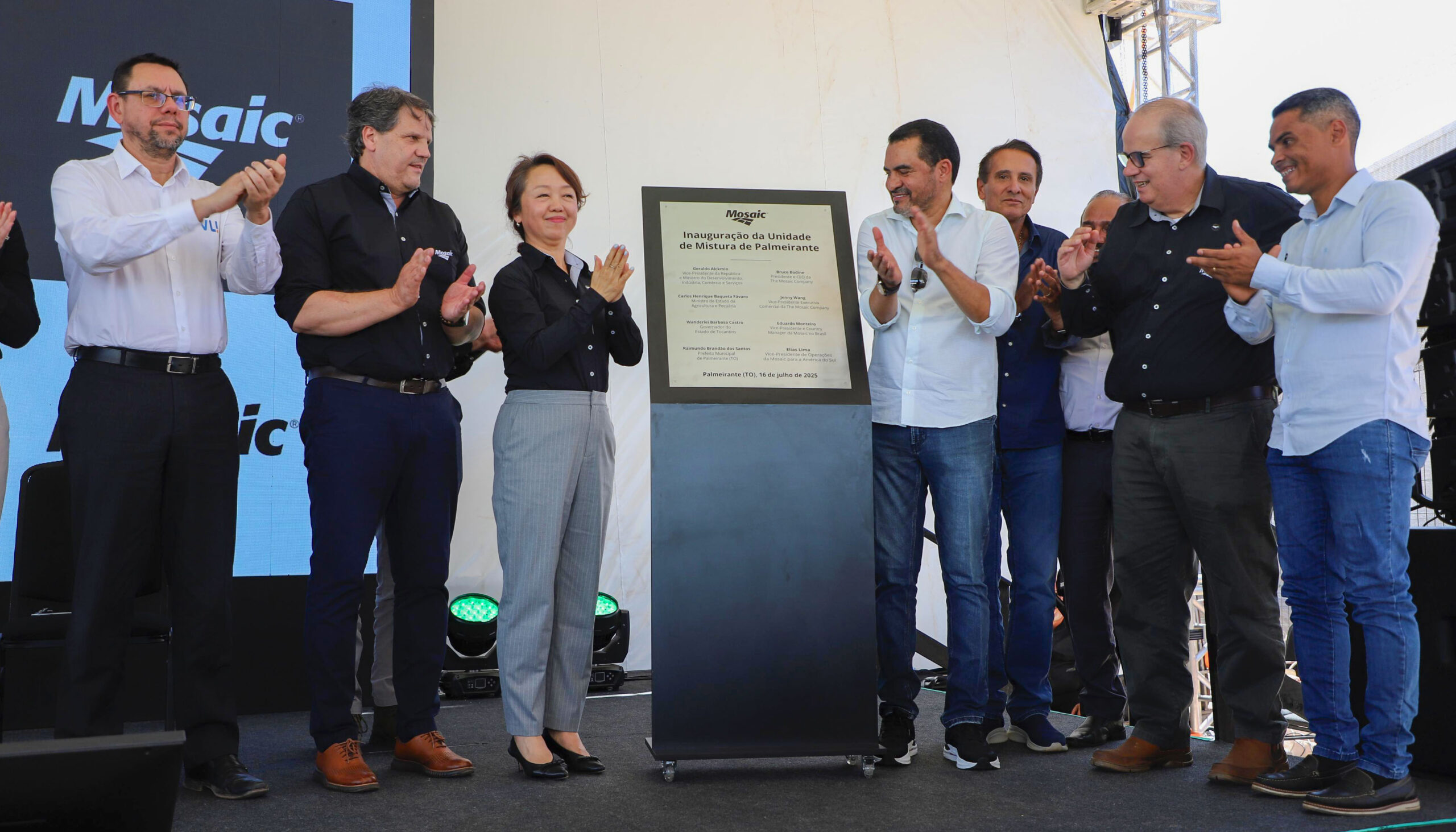 Em Palmeirante, governador Wanderlei Barbosa participa da inauguração de empresa de fertilizantes que investiu mais de R$ 400 milhões no Tocantins