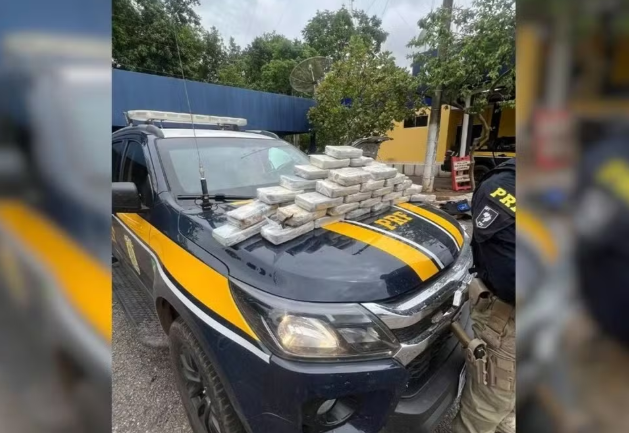 Mais de 50 kg de cocaína são apreendidos pela PRF em rodovia no Tocantins