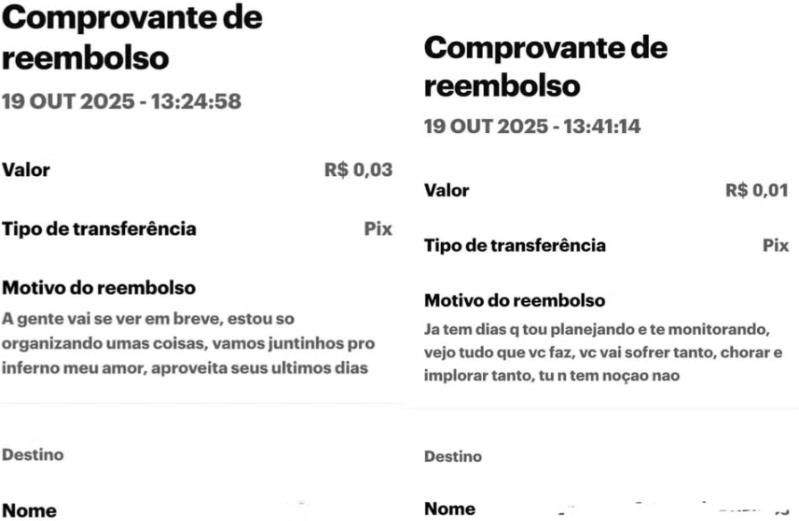 Homem é preso após supostamente ameaçar ex por meio de Pix no Tocantins ‘Sua vida é minha’.