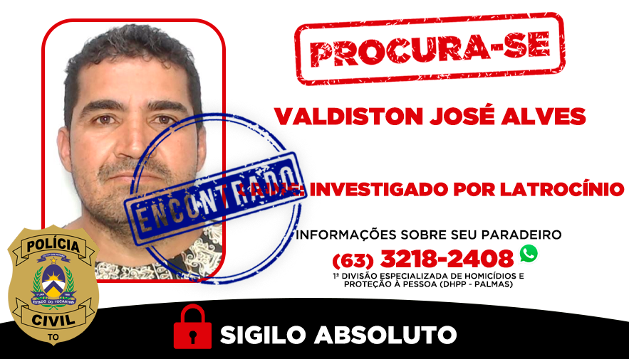 Foragido por latrocínio é localizado e preso pela Polícia Civil do Tocantins em Brejinho de Nazaré