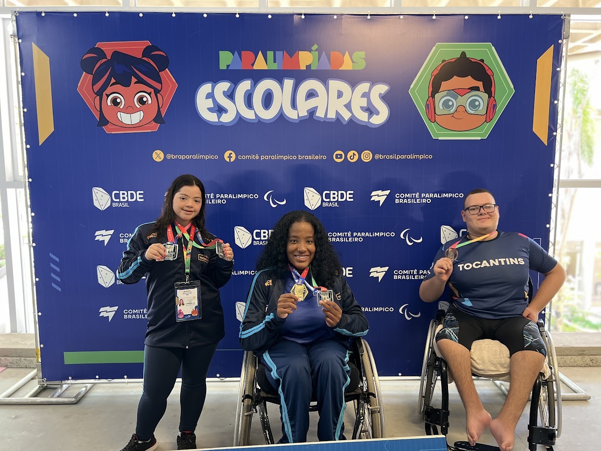 Tocantinenses avançam na segunda etapa das Paralimpíadas Escolares e somam novas medalhas de ouro e prata
