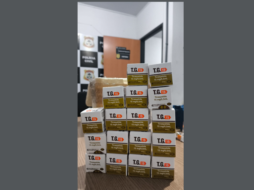 Ação da Polícia Civil resulta na apreensão de medicamentos para emagrecimento com venda proibida pela Anvisa em Paraíso do Tocantins