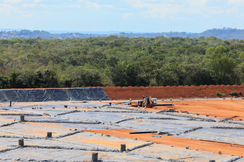 Obra de ampliação do Aterro Sanitário de Palmas com a construção da 7ª célula atinge 60% de execução