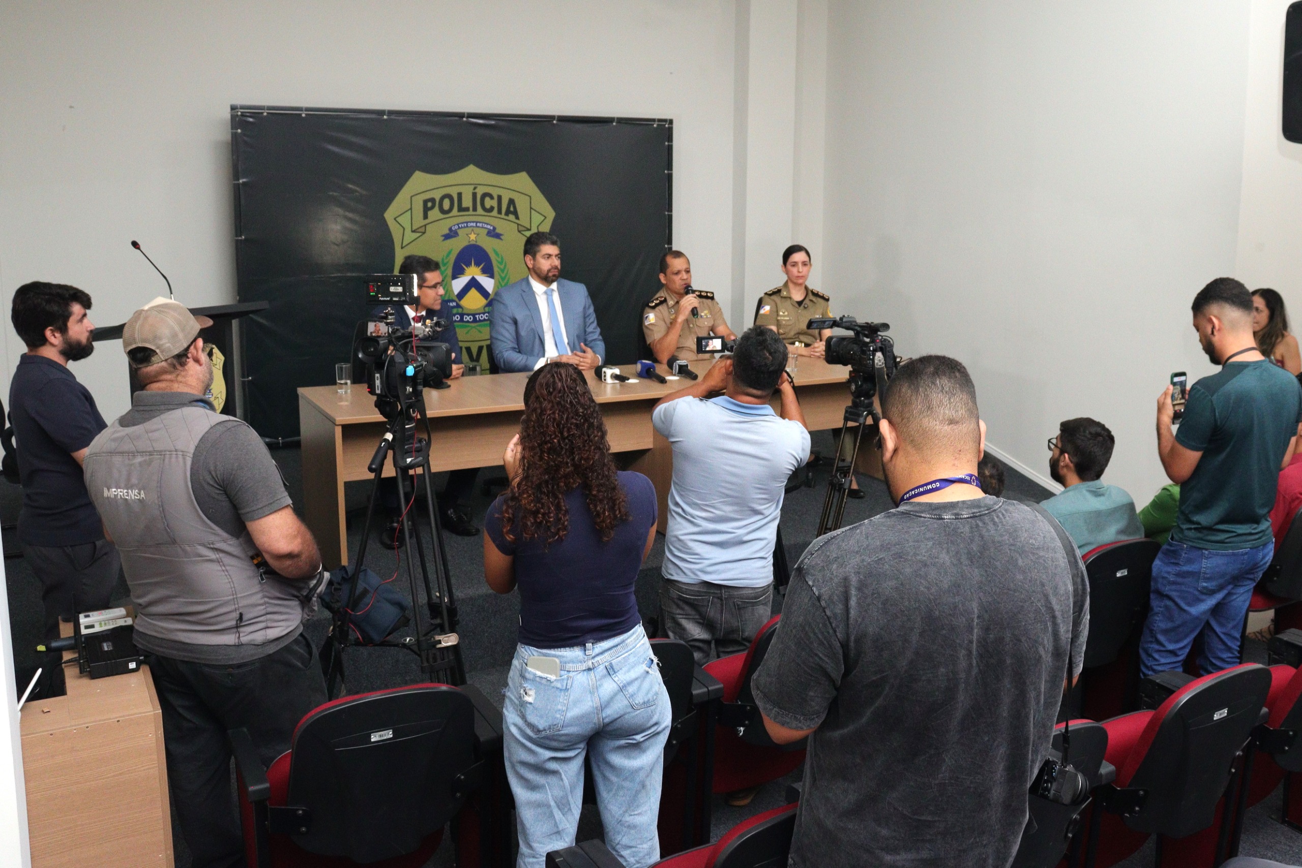 Forças de segurança do Tocantins detalham em coletiva resultados da Operação Última Etapa contra fraudes em concursos públicos