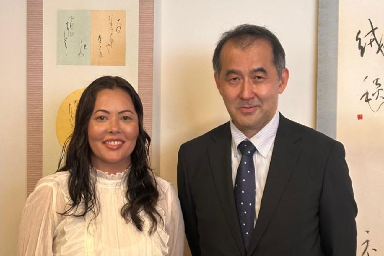 Mônica Nakashima Violato, presidente da Associação Cultural Nipo-Brasileira do Tocantins (ACNBT), e Yasushi Noguchi, Embaixador Extraordinário e Plenipotenciário do Japão no Brasil. EM PALMAS: Embaixador do Japão visita a Capital para celebrar os 30 anos da Associação Nipo-Brasileira do Tocantins