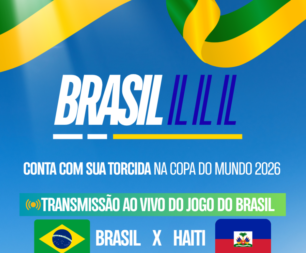 Jogo da seleção brasileira de futebol na Copa do Mundo será transmitido pela Prefeitura de Palmas no Espaço Cultural e no CEU das Artes