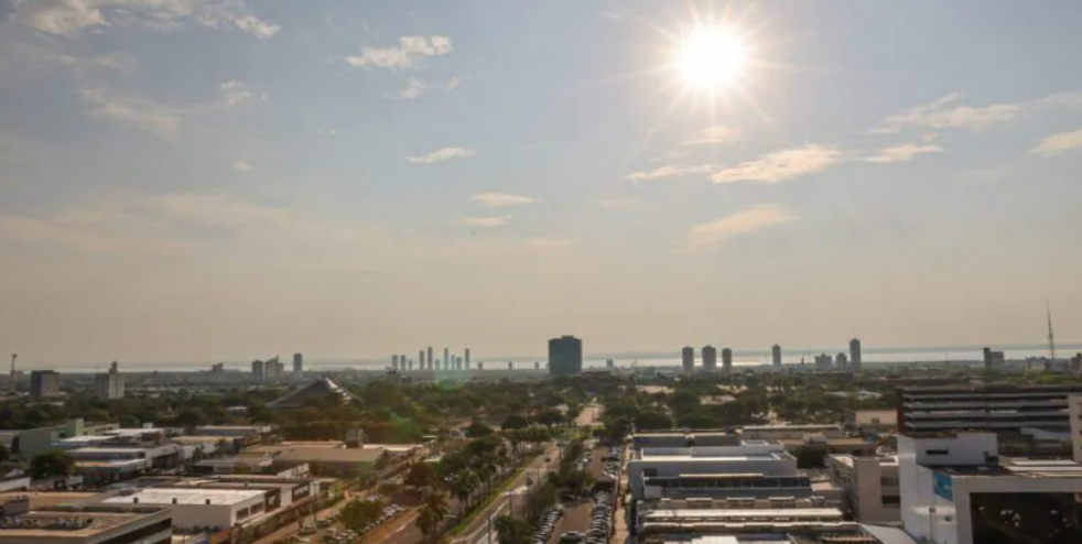Palmas terá semana de calor intenso e máximas de até 39°C