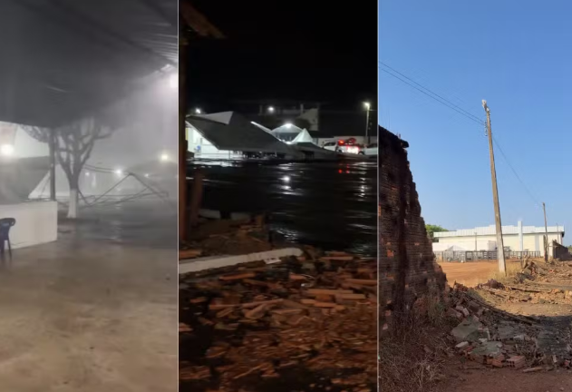 Temporal causa estragos e derruba estruturas em Colinas do TO